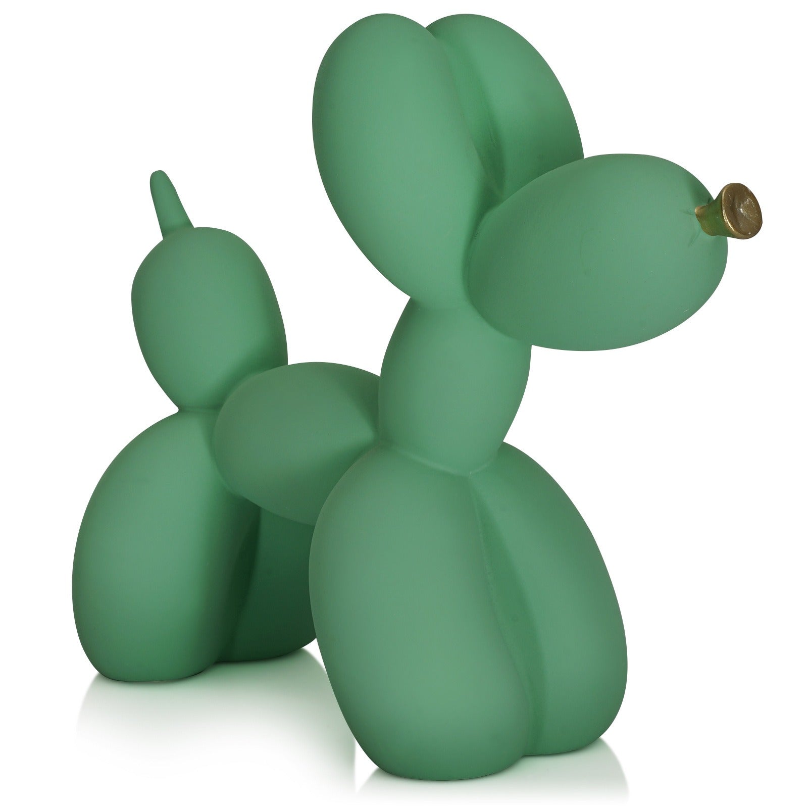 Simple green balloon dog home decoration