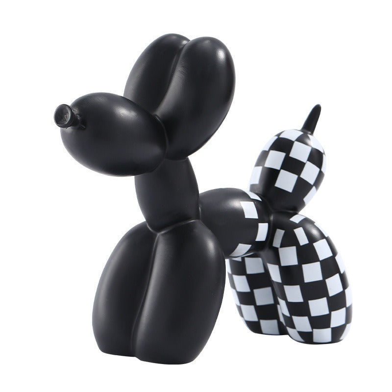 Fluid Balloon Dog Resin Decoration Creative Living Room Home Crafts Desktop Decoration