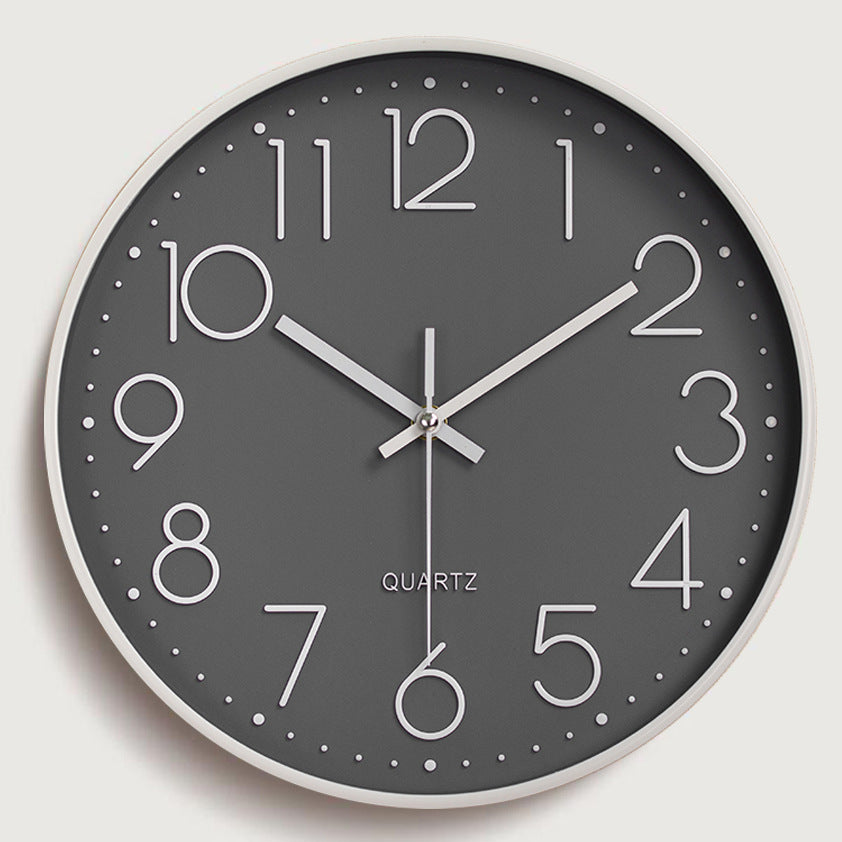 8-inch 20cm Wall Clock, 3D Quartz Wall Clock for Living Room, Hanging Wall Clock, Wall Mounted Clock