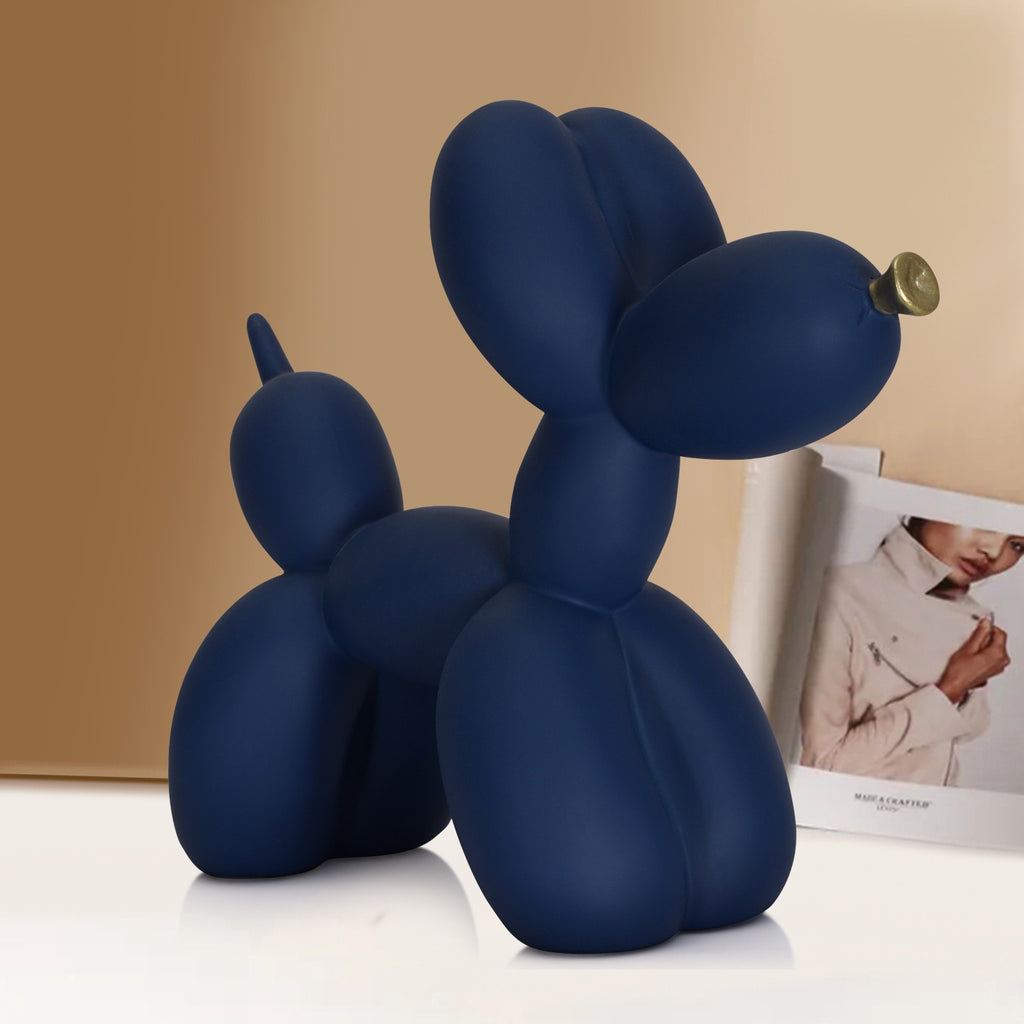 Simple purple balloon dog home decoration