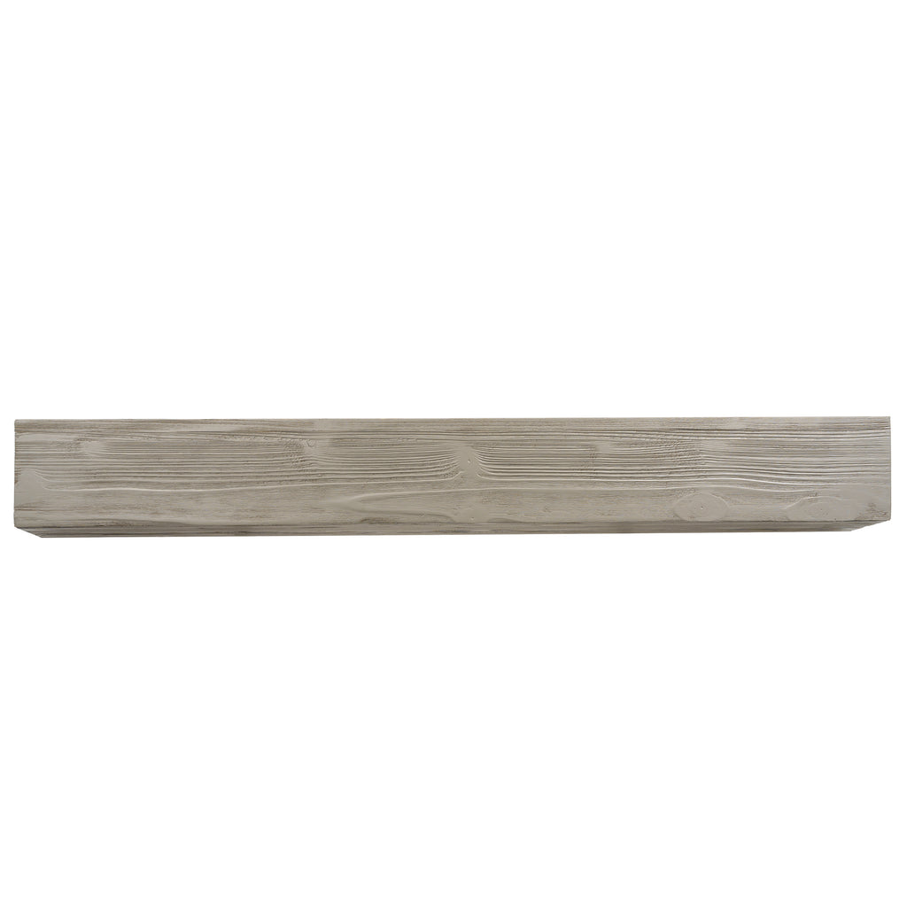 60" Rustic Wood Fireplace Mantel,Wall-Mounted & Floating Shelf for Home Decor grey