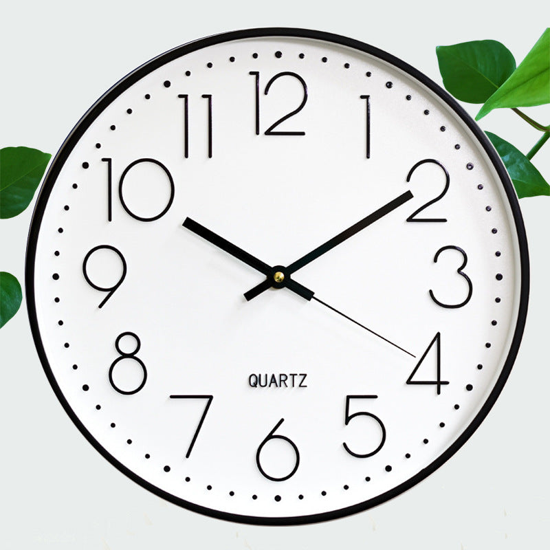 8-inch 20cm Wall Clock, 3D Quartz Wall Clock for Living Room, Hanging Wall Clock, Wall Mounted Clock