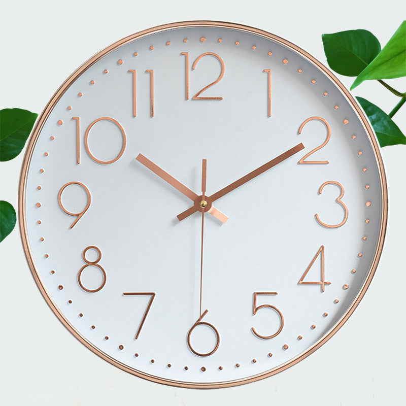 8-inch 20cm Wall Clock, 3D Quartz Wall Clock for Living Room, Hanging Wall Clock, Wall Mounted Clock