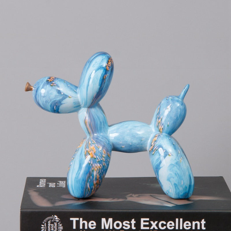 Fluid Balloon Dog Resin Decoration Creative Living Room Home Crafts Desktop Decoration