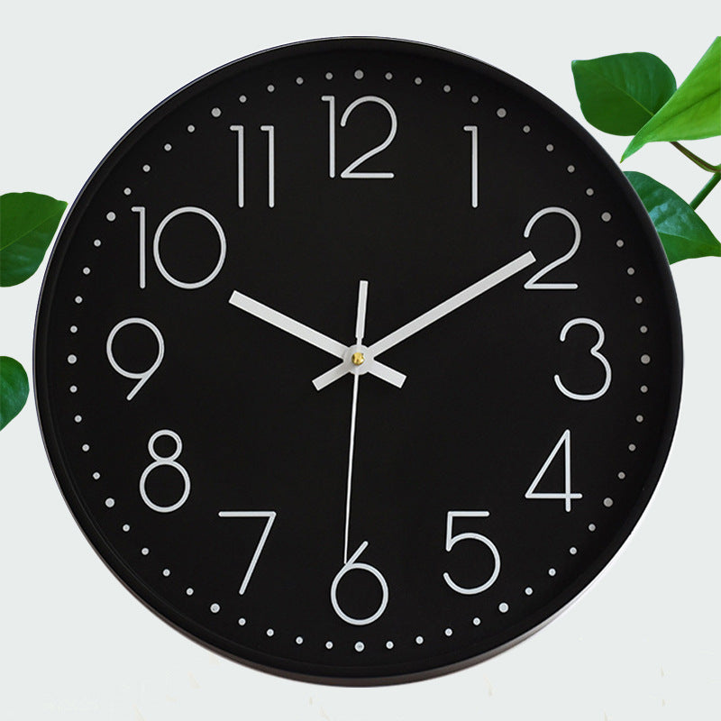 8-inch 20cm Wall Clock, 3D Quartz Wall Clock for Living Room, Hanging Wall Clock, Wall Mounted Clock