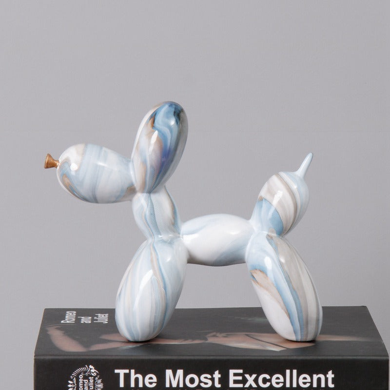 Fluid Balloon Dog Resin Decoration Creative Living Room Home Crafts Desktop Decoration