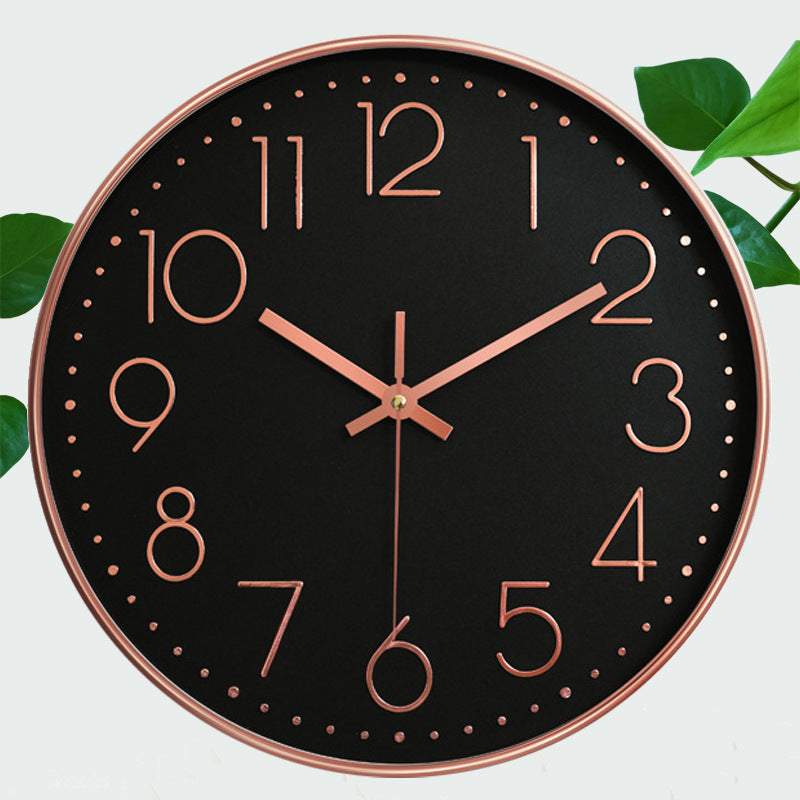 8-inch 20cm Wall Clock, 3D Quartz Wall Clock for Living Room, Hanging Wall Clock, Wall Mounted Clock
