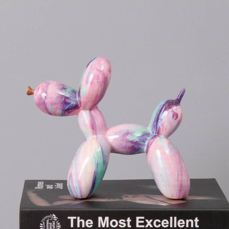 Fluid Balloon Dog Resin Decoration Creative Living Room Home Crafts Desktop Decoration