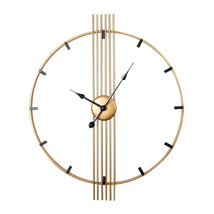 60CM Retro Decorative Wall Clock Iron Art Creative Unique Clock