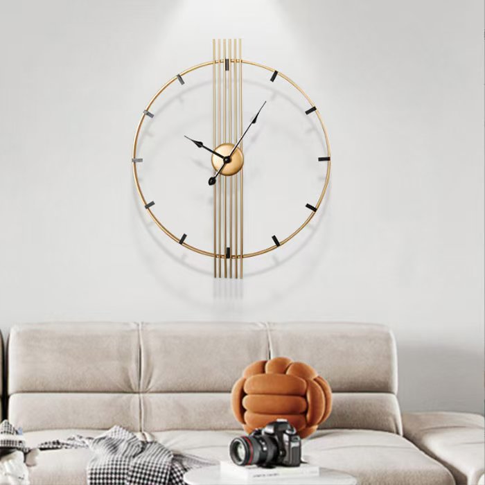60CM Retro Decorative Wall Clock Iron Art Creative Unique Clock