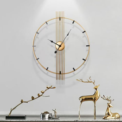60CM Retro Decorative Wall Clock Iron Art Creative Unique Clock