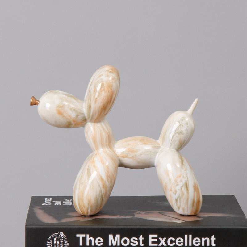 Fluid Balloon Dog Resin Decoration Creative Living Room Home Crafts Desktop Decoration