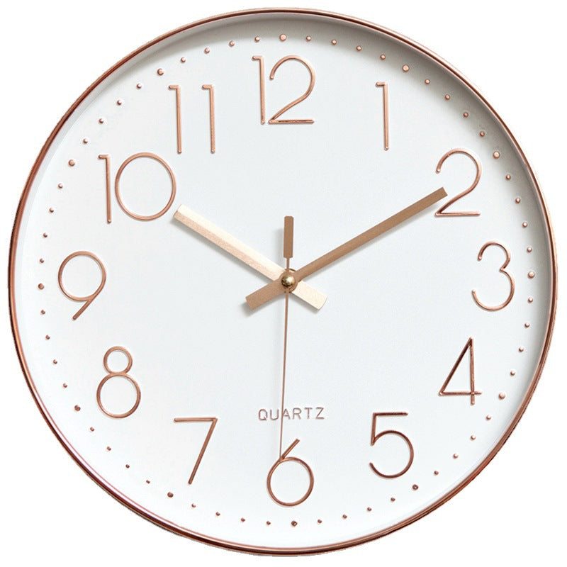 8-inch 20cm Wall Clock, 3D Quartz Wall Clock for Living Room, Hanging Wall Clock, Wall Mounted Clock